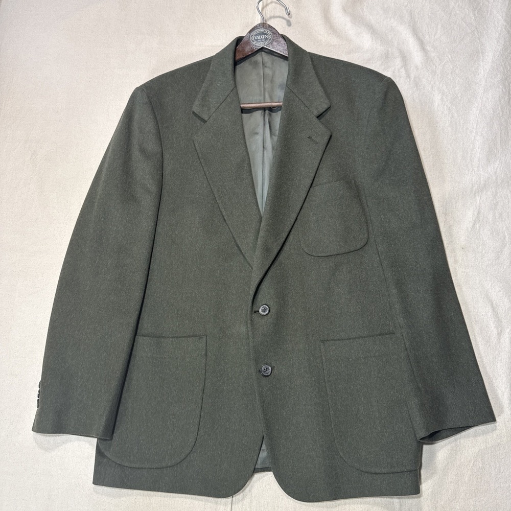 Eddie Bauer Men's Dark Green Wool Blazer - Picture 6 of 16